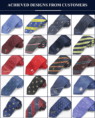 custom 100 polyester tie for men printed silky ties with logo
