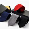 custom 100 silk slim striped necktie gift box set 3