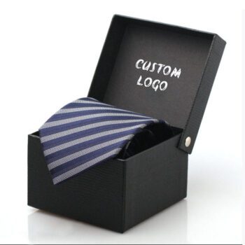 custom 100 silk slim striped necktie gift box set