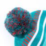 custom jacquard fan scarf and embroidered beanie winter set 3