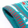 custom jacquard fan scarf and embroidered beanie winter set 4