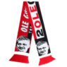 custom jacquard knit football scarf with fringes 3