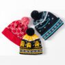 custom jacquard patterned acrylic winter knit beanie 1