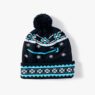 custom jacquard patterned acrylic winter knit beanie 4