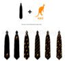 custom jacquard pure silk tie for corporate uniforms events 3