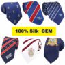 custom jacquard pure silk tie for corporate uniforms events