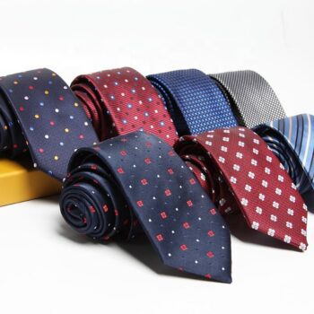 custom jacquard woven necktie for corporate gift sets 1