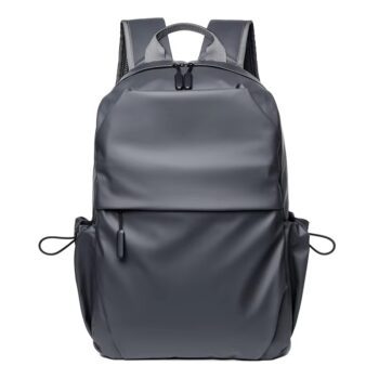 custom logo classic black mens oxford laptop backpack 1