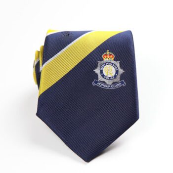 custom logo jacquard woven striped necktie for school 1