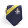 custom logo jacquard woven striped necktie for school 1