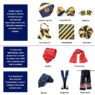 custom logo jacquard woven striped necktie for school 4