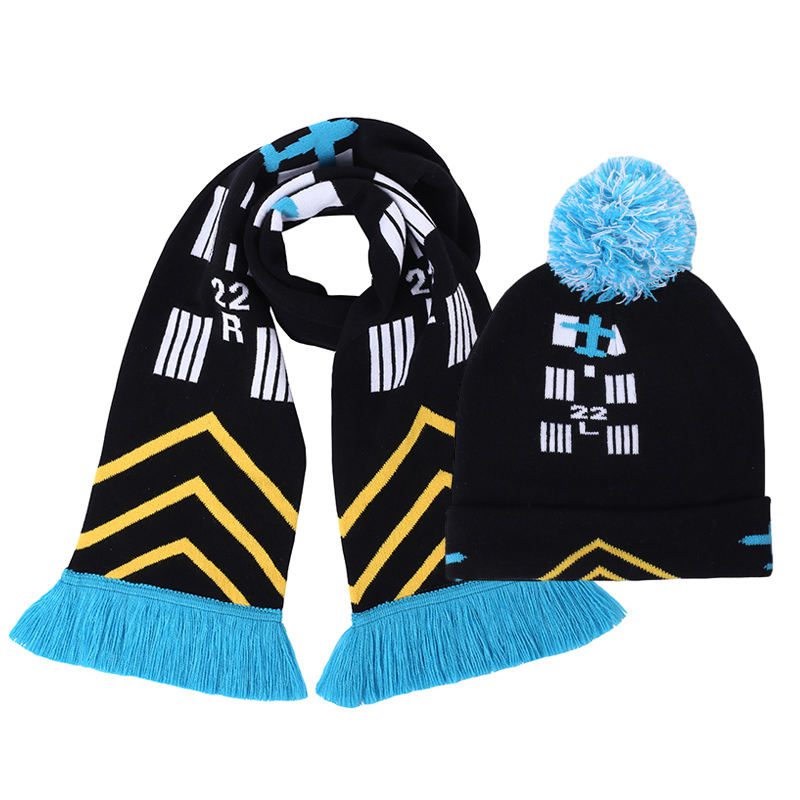 custom logo knitted beanie and scarf set for corporate holiday gifts custom logo knitted beanie and scarf set for corporate holiday gifts