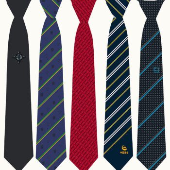 custom polyester jacquard necktie for corporate uniforms 1