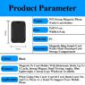 n52 magnetic phone wallet card holder stand with 3 card capacity 4