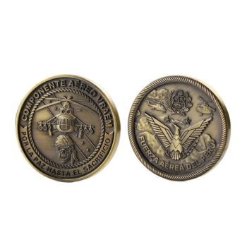 Custom Metal Coin 2d 3D Zinc Alloy Metal Award Souvenir Coin Double Side Die Stamping Logo Antique Brass Challenge Coin