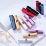 Custom logo 5ml 8ml 10ml 15ml 20ml aluminum mini portable travel black matte twist up refillable perfume atomizer