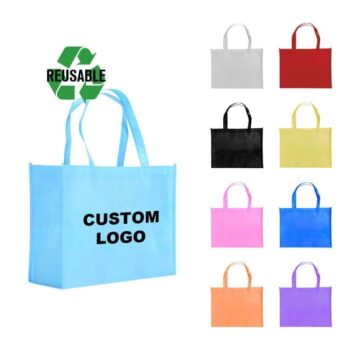 Custom logo environmental friendly non woven t shirt shopping bag storage bag d cut non woven bag with zipper