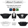 Custom Logo luxury crossbody fanny pack adjustable workout running belt chest bag