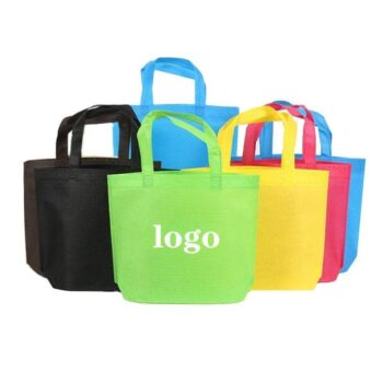 Eco friendly custom logo promotional reusable clothes non-woven grocery shopping bags non woven bag