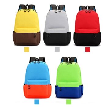 Factory custom children school bags donate backpacks primary kids school bag kids canvas low price