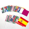 Promotion product 21*14cm political flags hand waving flag custom uk england french hand held bunting uk flags