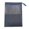 In stock hot sale customized logo printing mesh bag splicing bundle polyester satin drawstring tote bag