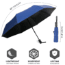 Personalized wholesale brand logo oem advertising double windproof umbrella automatic umbrellas with logo printing