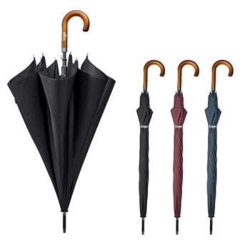 Strong extra large automatic promotional business windproof waterproof customized golf stick straight umbrella with logo