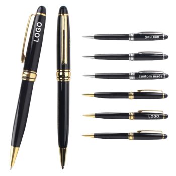 Writing twist hotel branded luxury gift promotion ball point pen heavy advertising personalized metal pens with custom logo