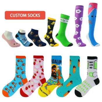 Manufacturer wholesale custom logo design crew sock cotton bamboo happy fancy fashion slouch men dress socks