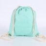 custom logo colorful canvas cotton drawstring backpack 2