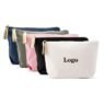 custom logo washable cotton canvas makeup pouch